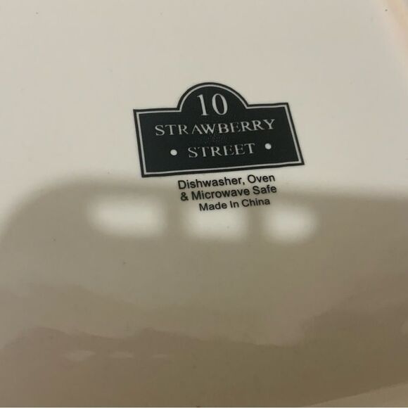 2 White Square Soup Cereal Bowls 10 Ten Strawberry Street 7 1/4” and 2 mugs G25 - Picture 5 of 7